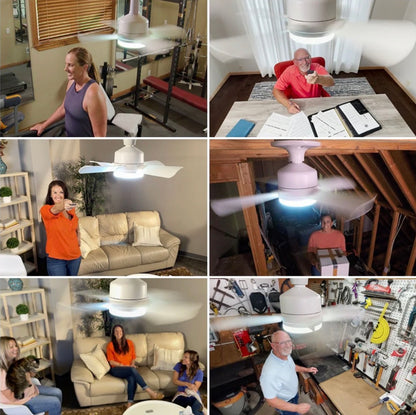 Ventilateur avec lumière à brancher