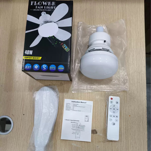 Ventilateur avec lumière à brancher